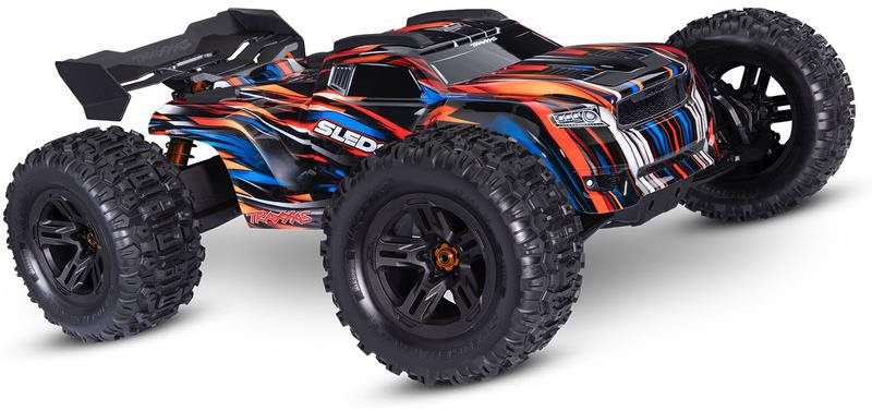 Traxxas Sledge 1:8 RTR modrý s belted pneu