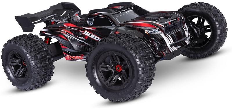Traxxas Sledge 1:8 RTR červený s belted pneu
