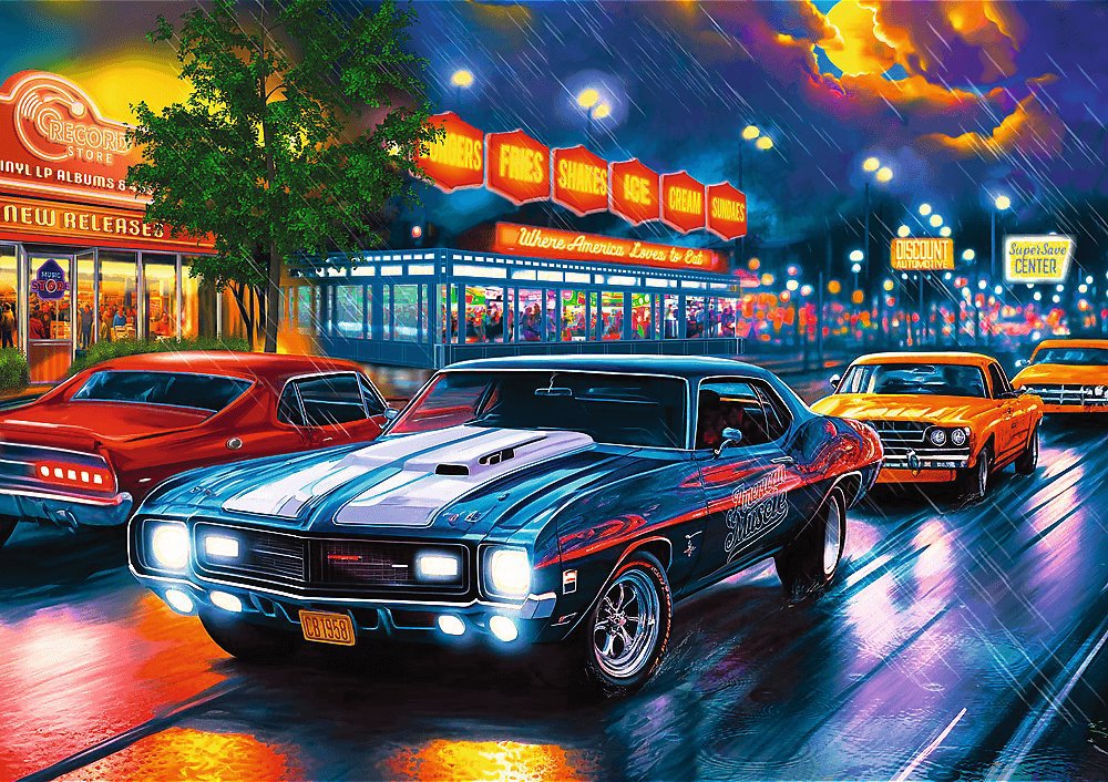 TREFL Puzzle Premium Plus Noční jízda 1000 dílků