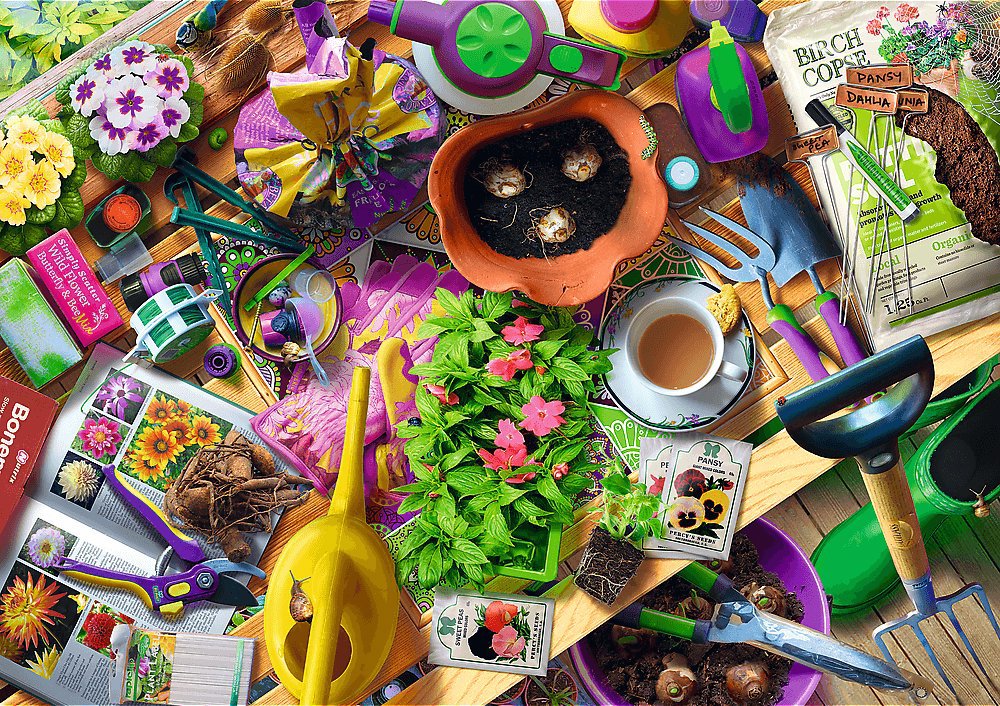 TREFL Puzzle Pořádek v zahrádce 1000 dílků