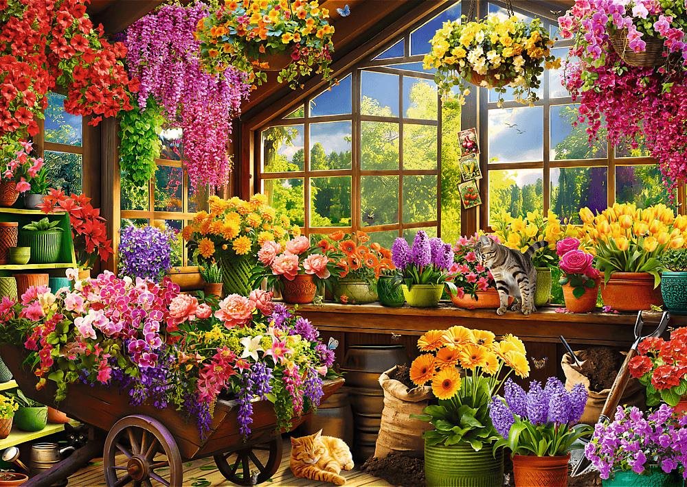 Trefl Puzzle Premium Plus Tea Time: Jarní přípravy 1000 dílků