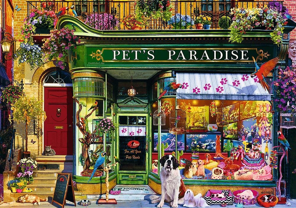 Trefl Puzzle Premium Plus Tea Time: Ráj zvířat 1000 dílků