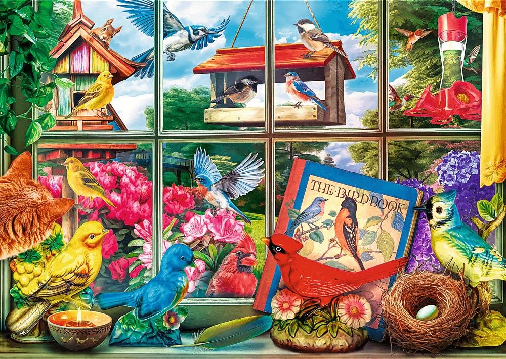 Trefl Puzzle Premium Plus Tea Time: Svět ptáků 1000 dílků