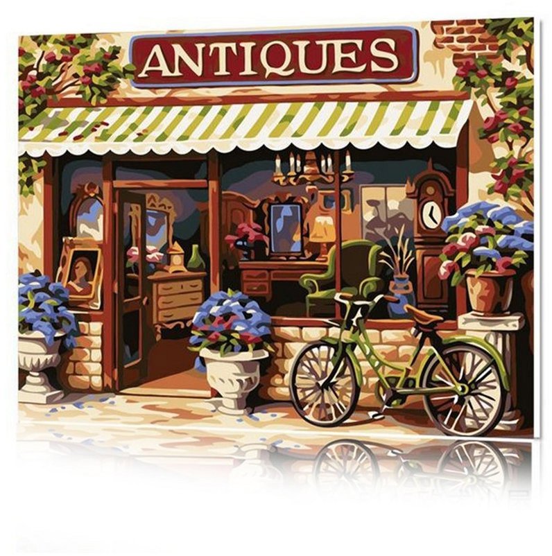 Vikpap Malování podle čísel, plátno 50 × 40 cm - Antikvariát