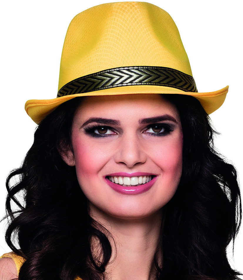 Boland Párty klobouk žlutý se stužkou