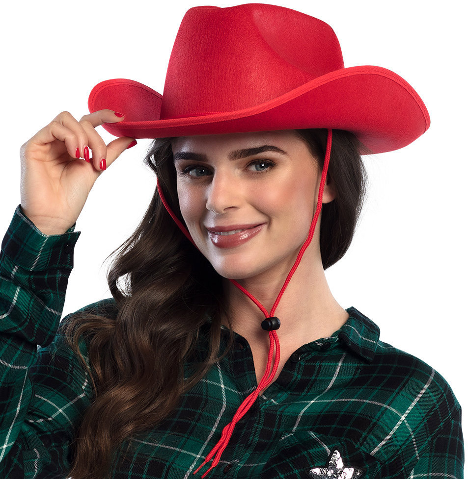 Boland Kovbojský klobouk červený rodeo