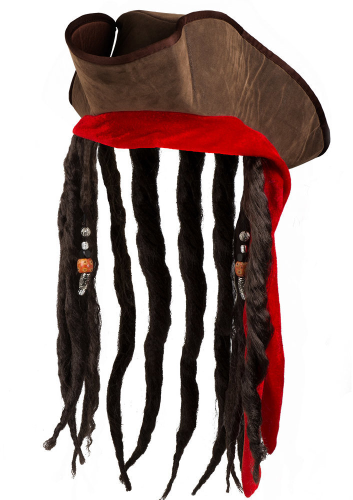 Boland Klobouk piráta Jacka s vlasy