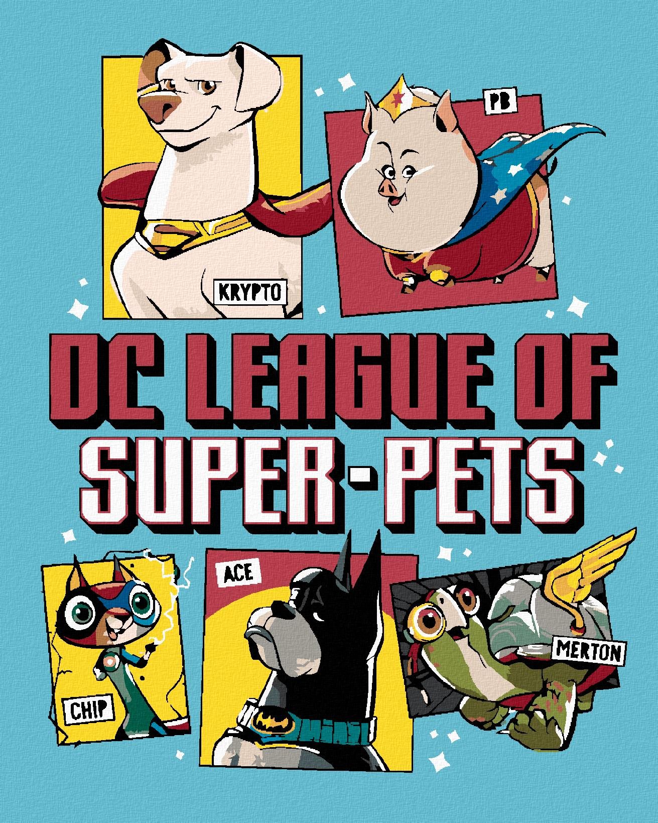 Zuty - Dc liga supermazlíčků plakát II, 40×50 cm, vypnuté plátno na rám