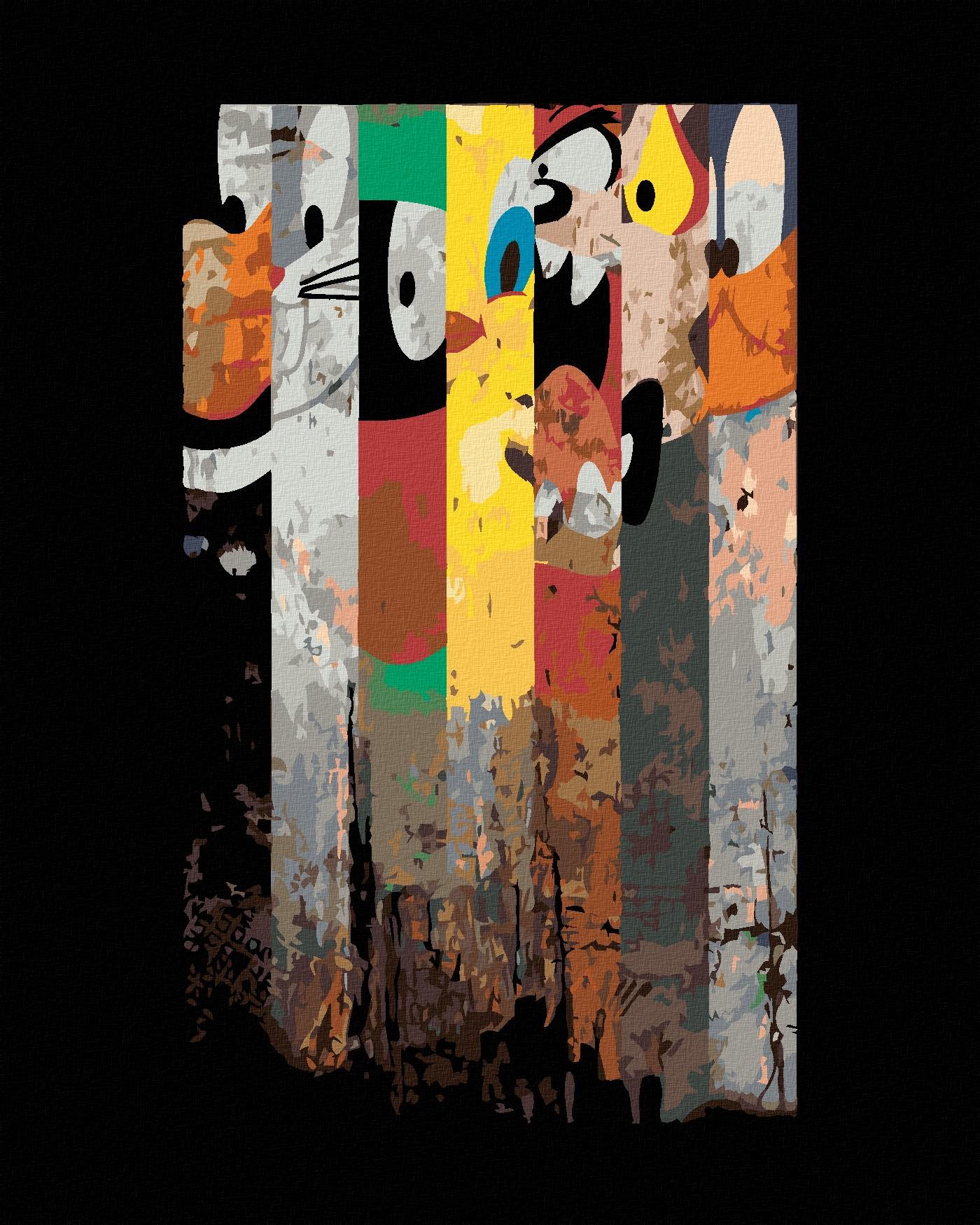 Zuty - Looney tunes, 40×50 cm, vypnuté plátno na rám