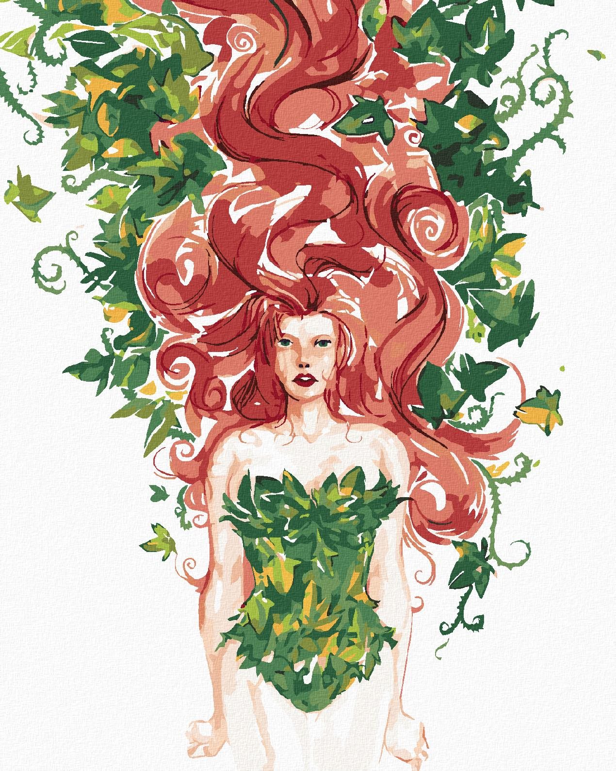 Zuty - Poison IVy (batman), 40×50 cm, vypnuté plátno na rám