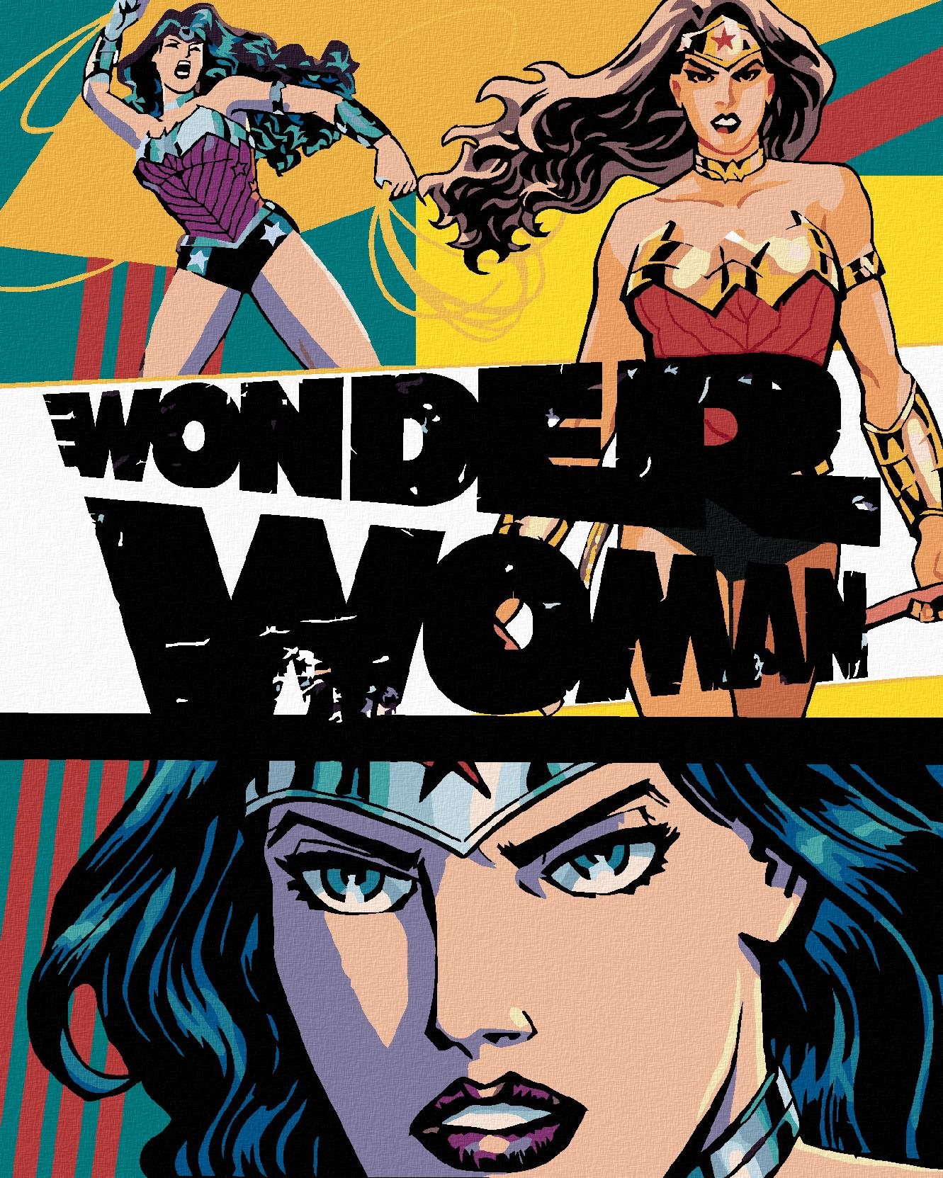 Zuty - Wonder woman 3× plakát, 40×50 cm, vypnuté plátno na rám