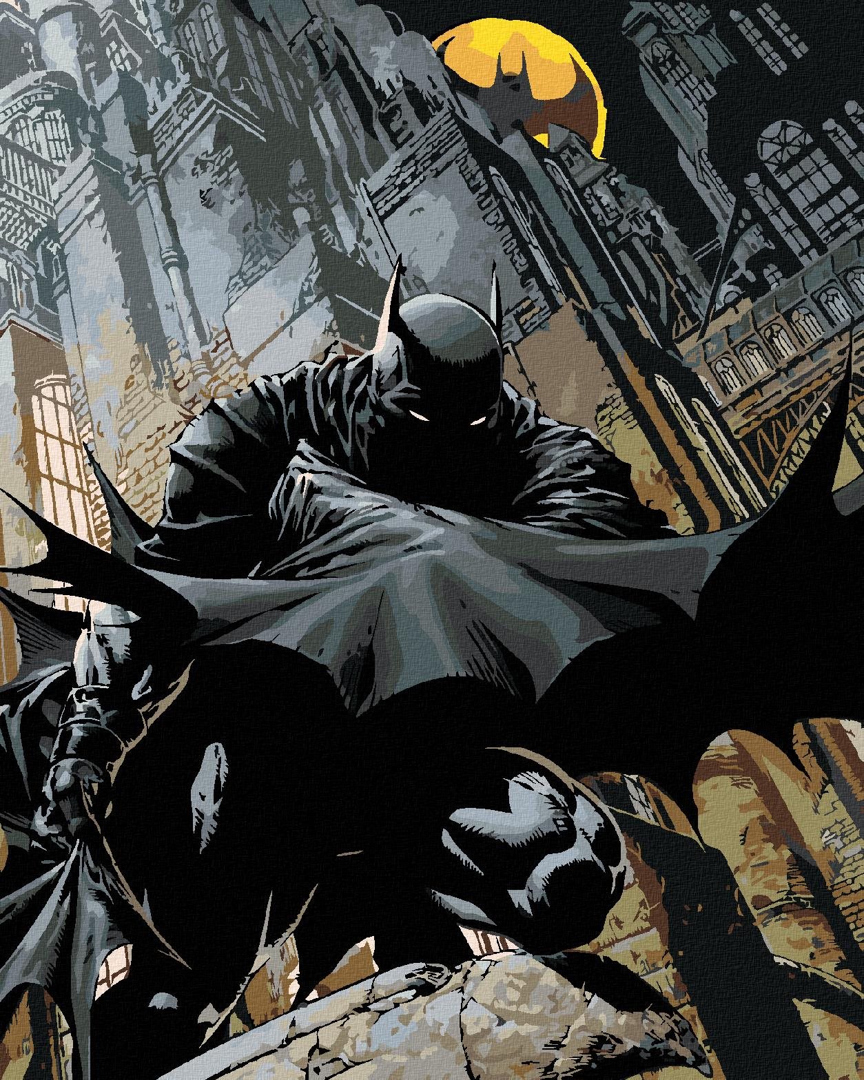 Zuty - Batman číhá, 40×50 cm, vypnuté plátno na rám
