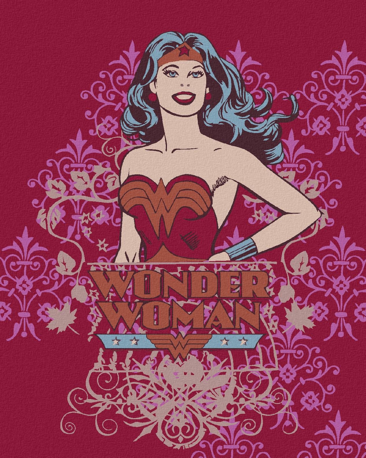 Zuty - Wonder woman plakát červený, 40×50 cm, bez rámu a bez vypnutí plátna
