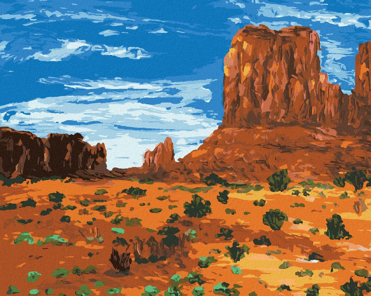 Arizona národní park, 40×50 cm, vypnuté plátno na rám