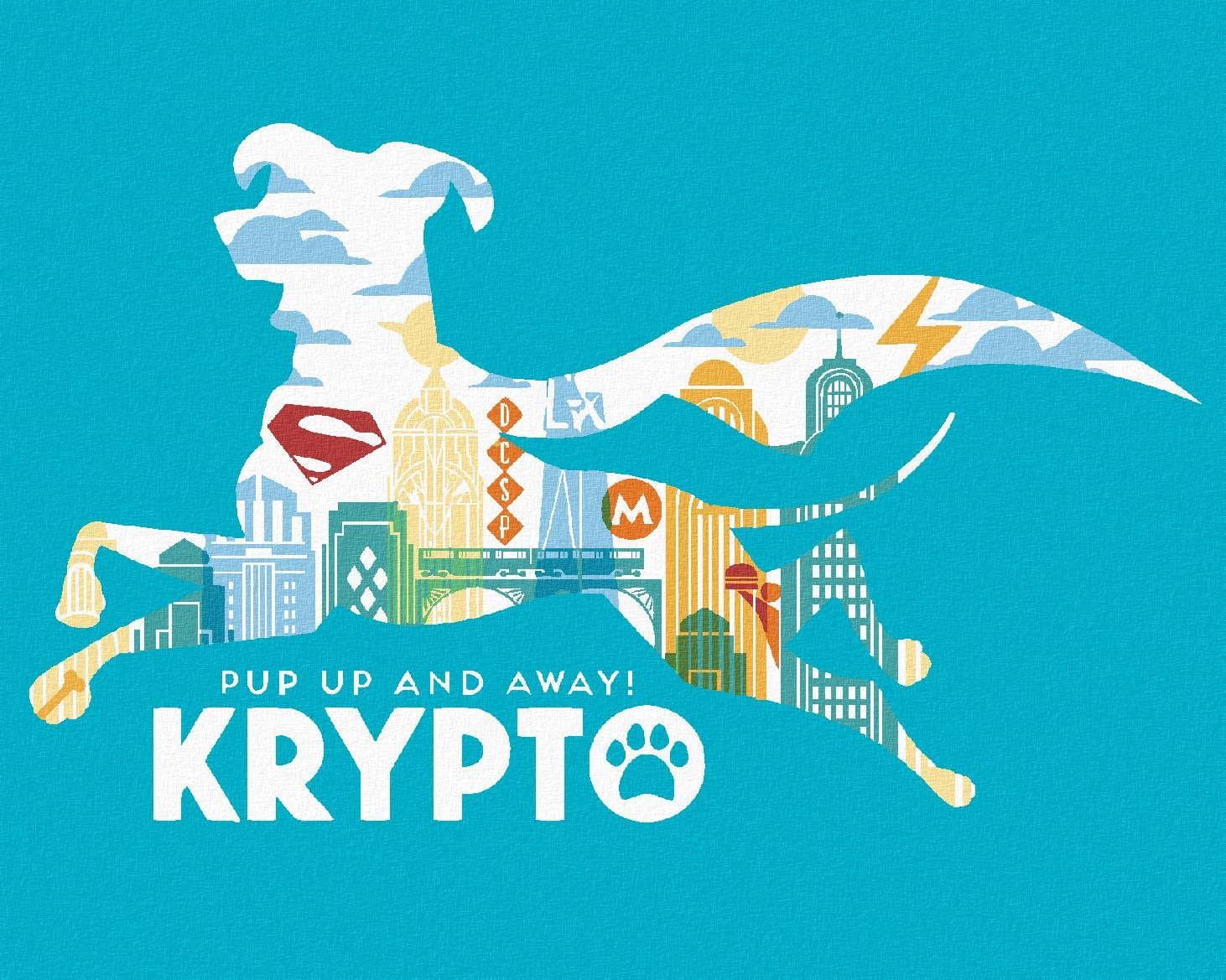 Plakát Krypto (DC Liga supermazlíčků), 40×50 cm, bez rámu a bez vypnutí plátna