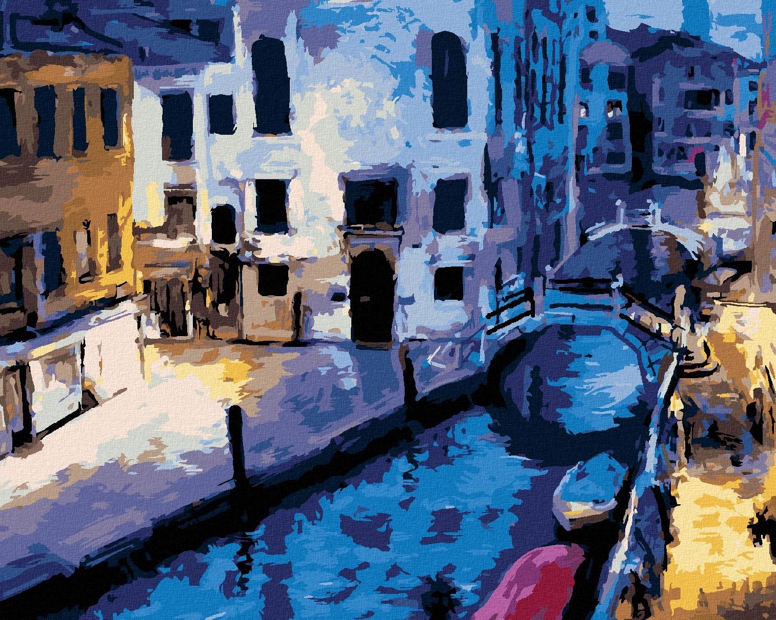 Podvečer v Benátkách, 40×50 cm, vypnuté plátno na rám