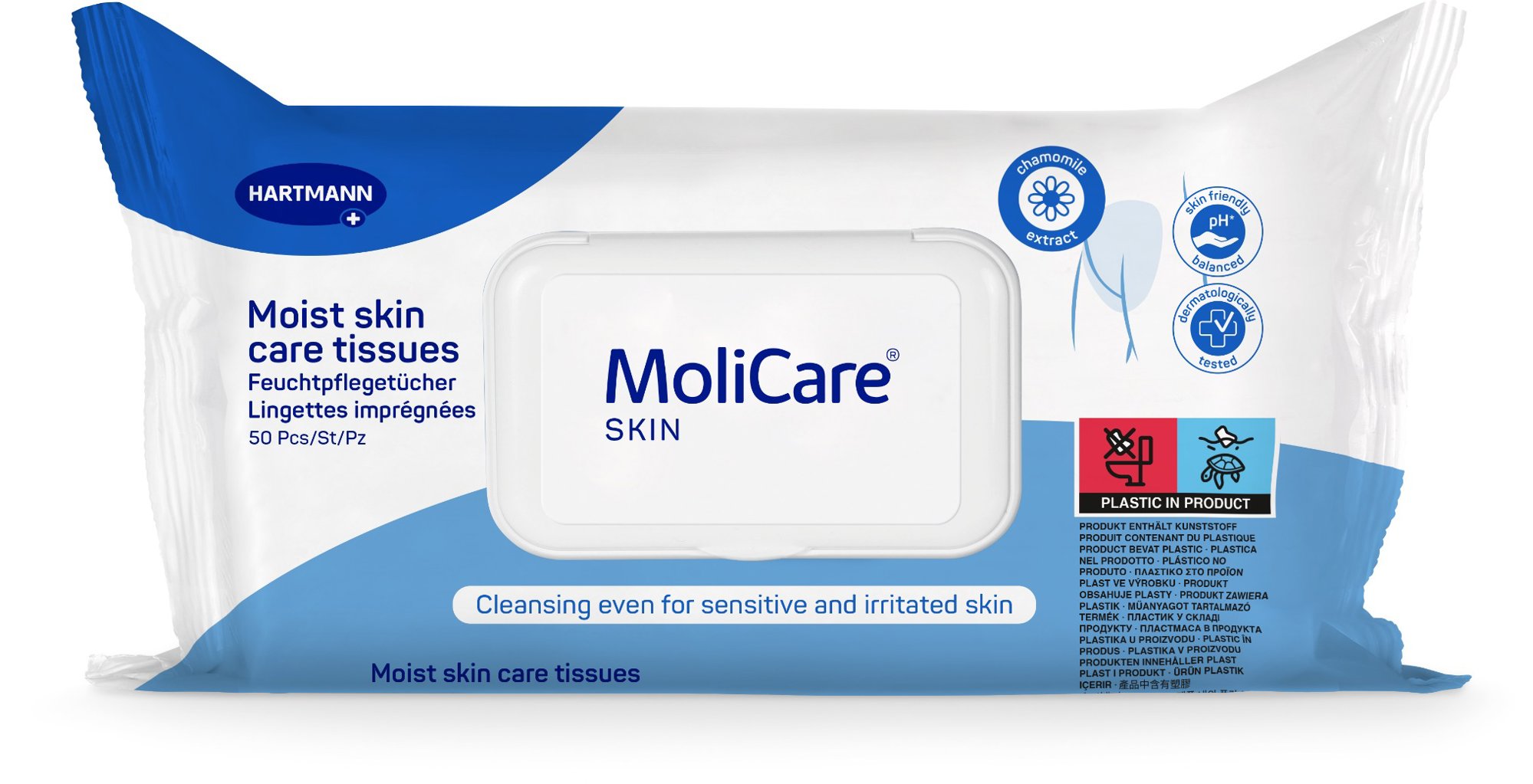 Molicare Skin vlhčené ošetřující ubrousky 50 ks