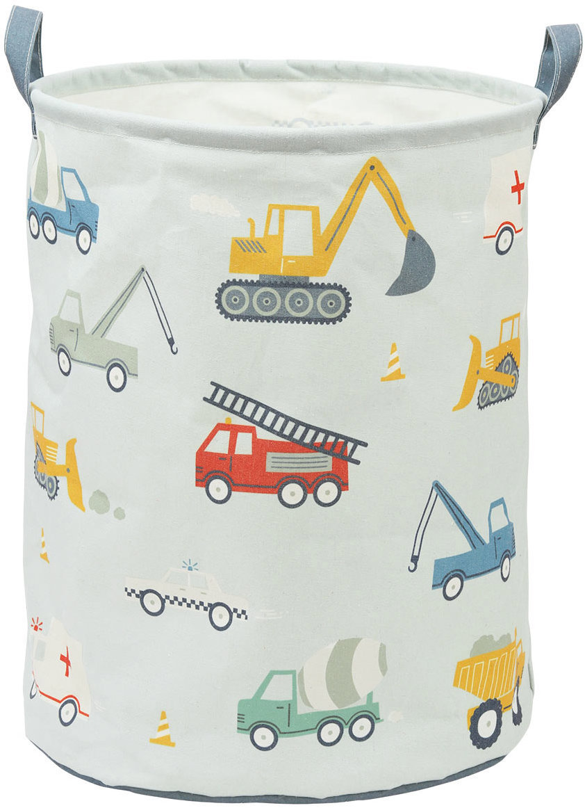 A Little Lovely Company Úložný koš na hračky - vozidla