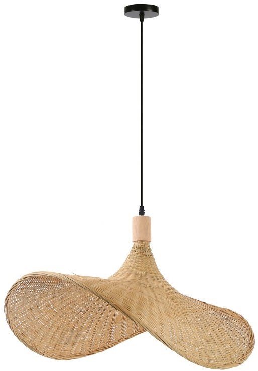 IMMAX BOHO SOMBRERO designové závěsné D 70 cm, E27 přírodní ratan