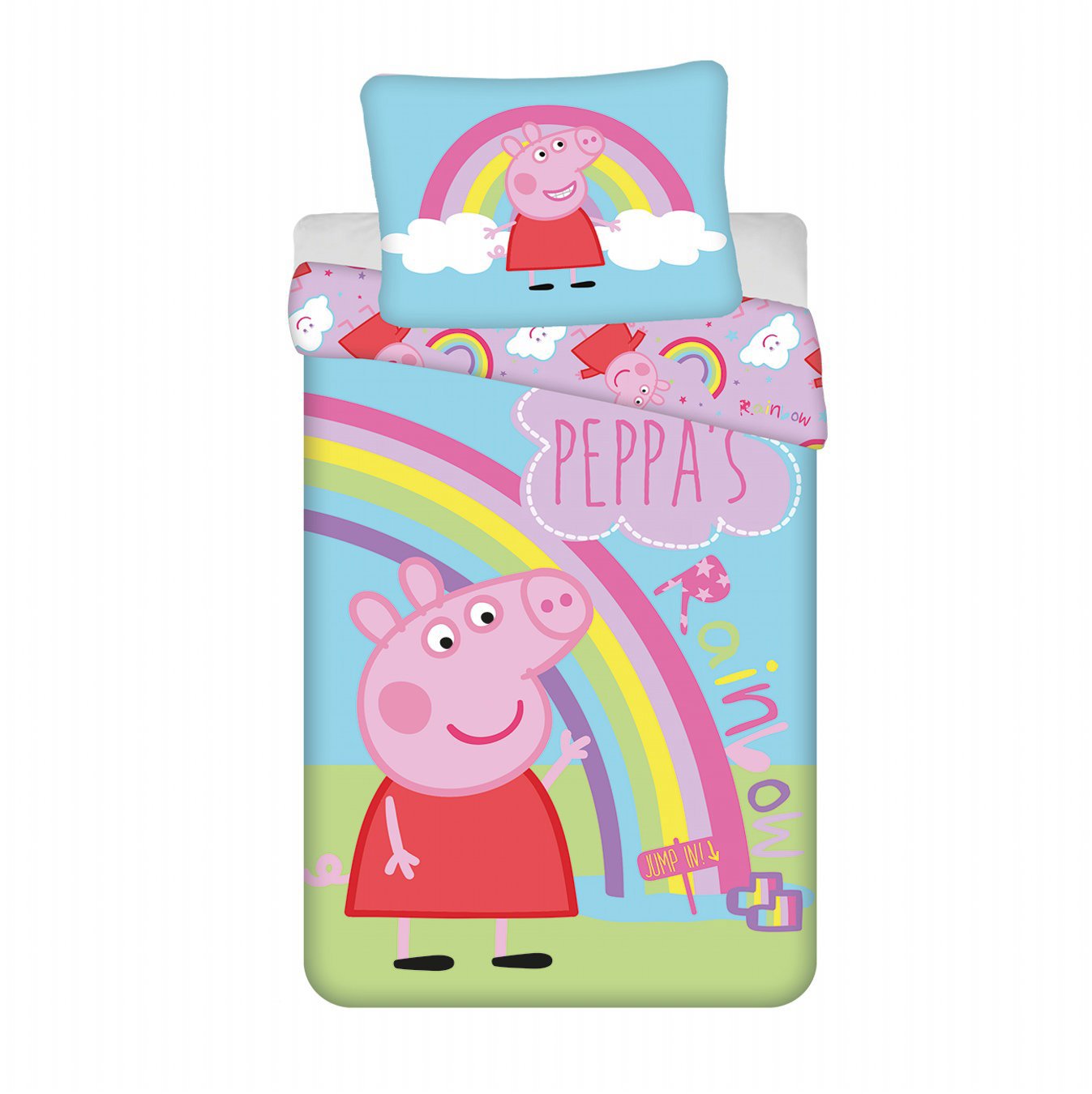 Jerry Fabrics Povlečení Peppa Pig PEP016 140 × 200, 70 × 90 cm
