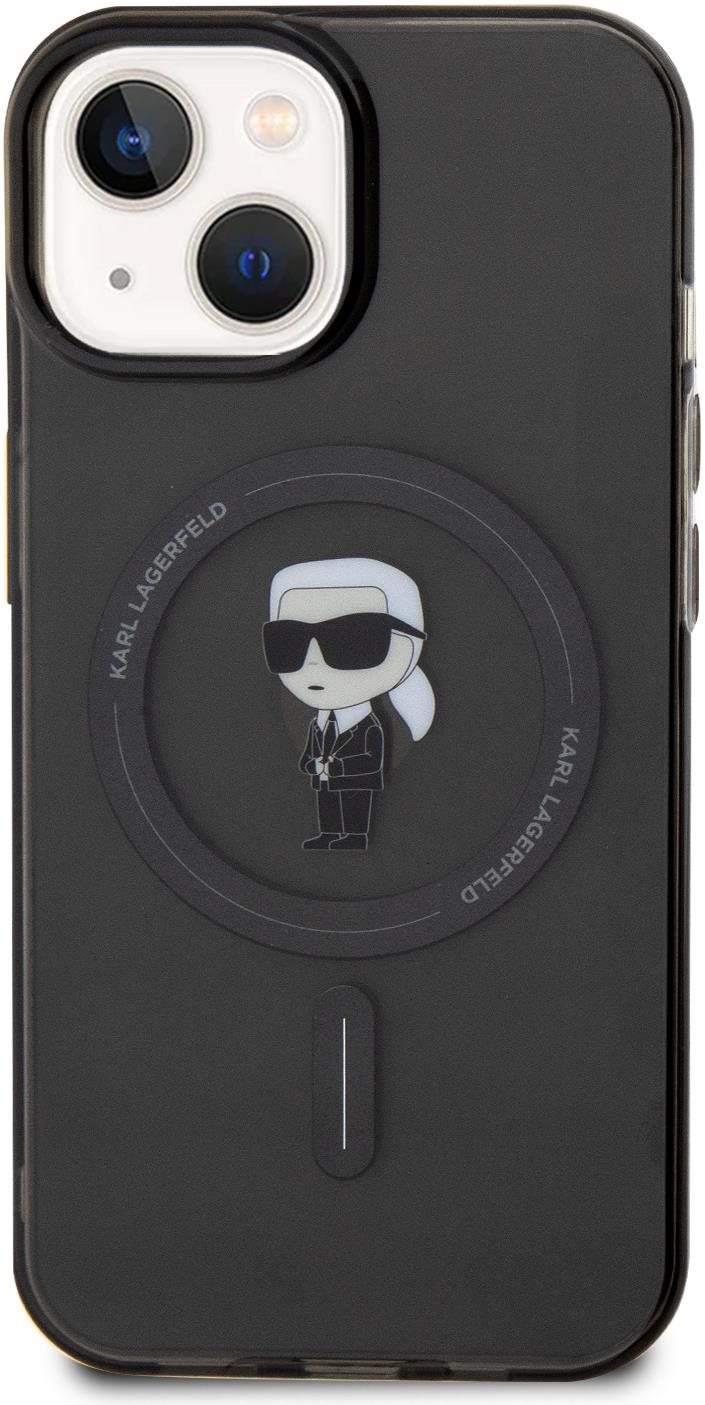 Karl Lagerfeld IML Ikonik MagSafe Zadní Kryt pro iPhone 15 Black