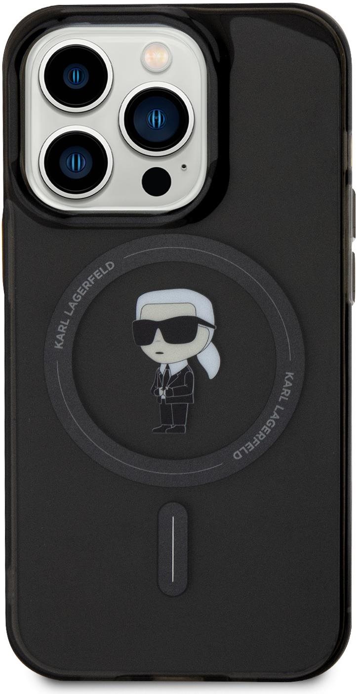 Karl Lagerfeld IML Ikonik MagSafe Zadní Kryt pro iPhone 15 Pro Black
