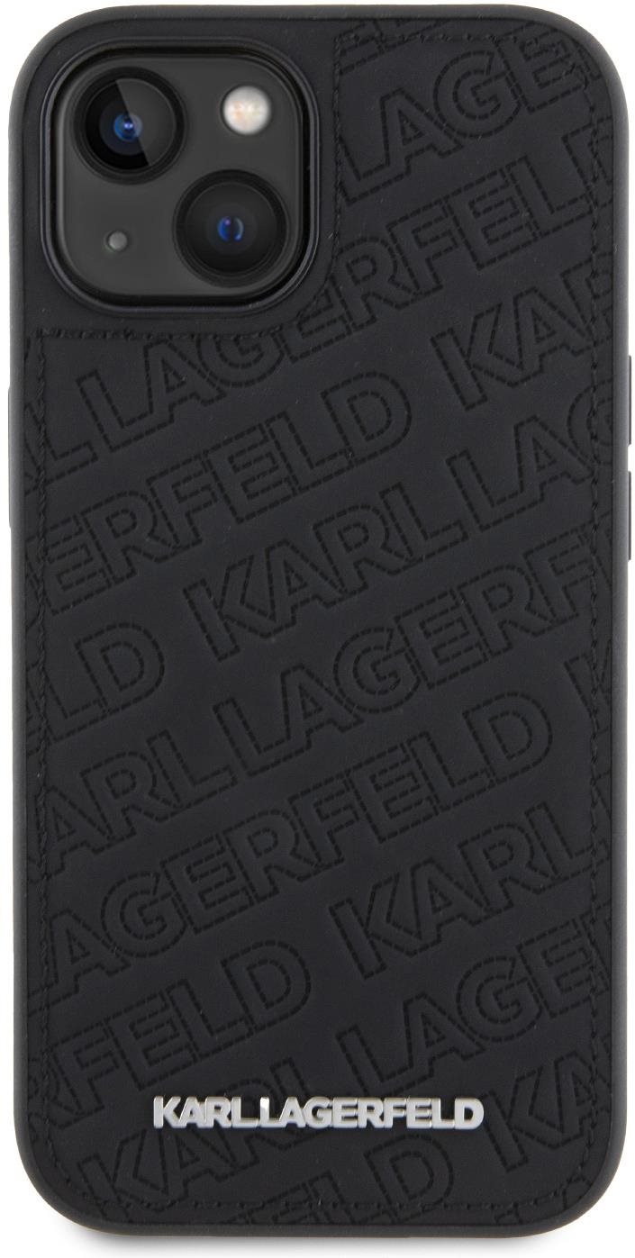 Karl Lagerfeld PU Quilted Pattern Zadní Kryt pro iPhone 15 Black