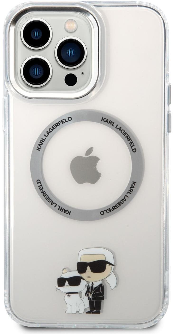 Karl Lagerfeld IML Karl and Choupette NFT MagSafe Zadní Kryt pro iPhone 13 Pro Max Transparent