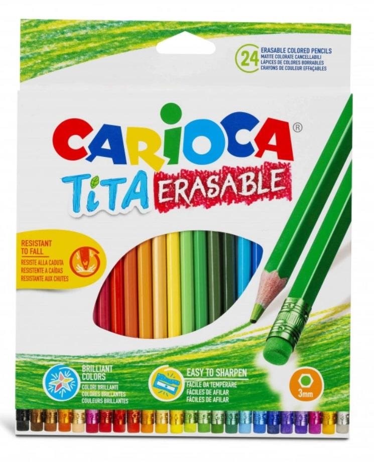 Carioca Tita pastelky 24 ks, smazatelné