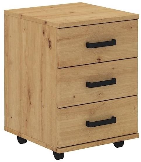 Nejlevnější nábytek Kontejner AGEPSTA 3S, dub artisan