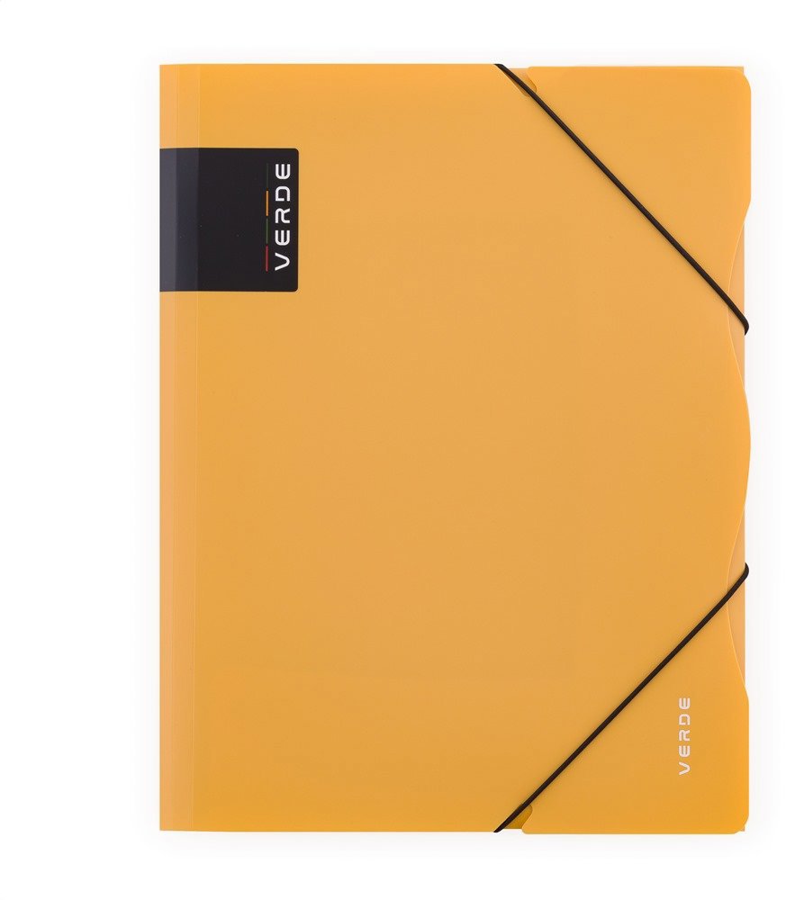 KARTON P+P Verde sloha s gumou A4 PP hořčice