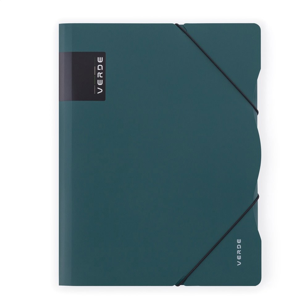 KARTON P+P Verde sloha s gumou A4 PP zelená