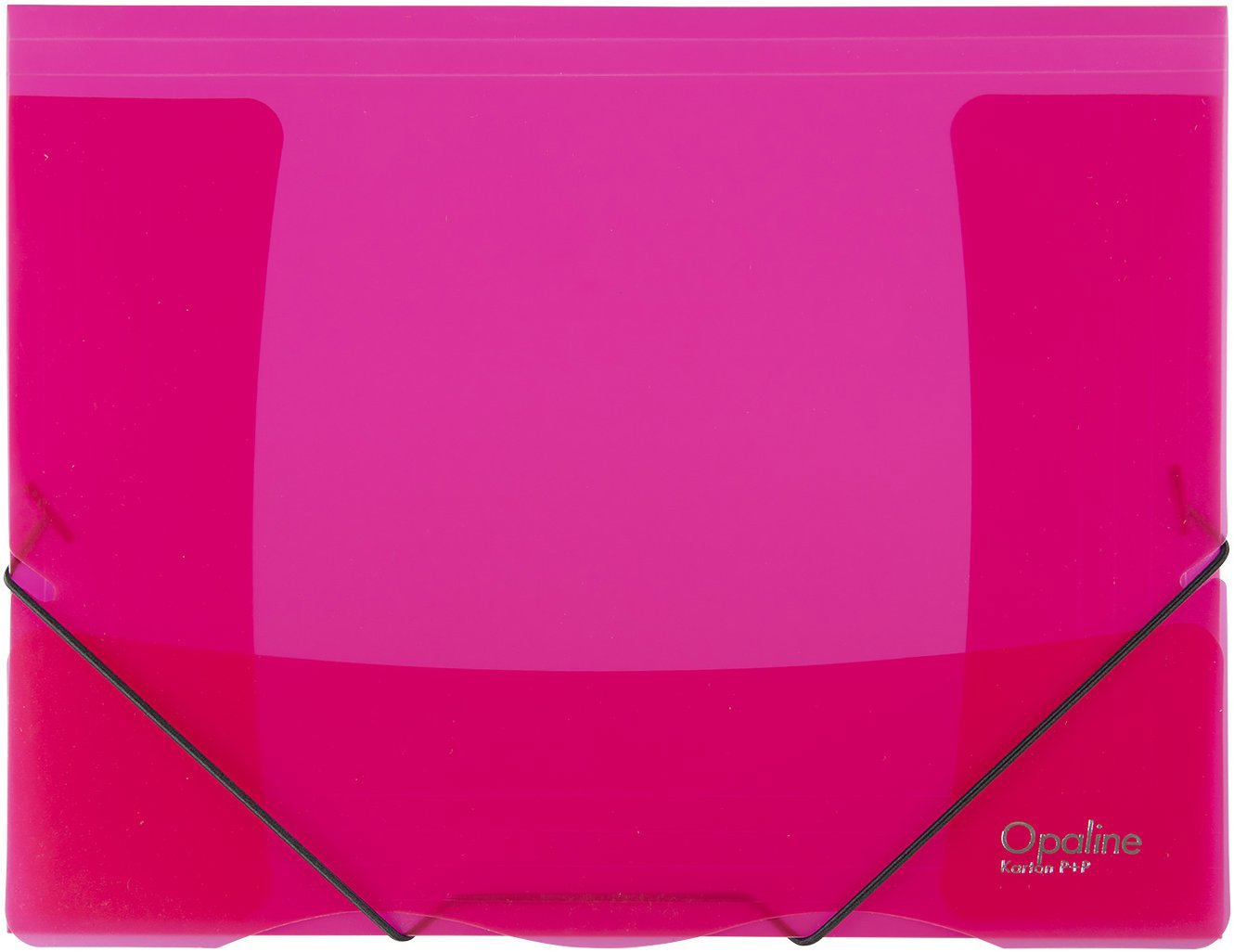 KARTON P+P Opaline sloha s gumou A4, červená