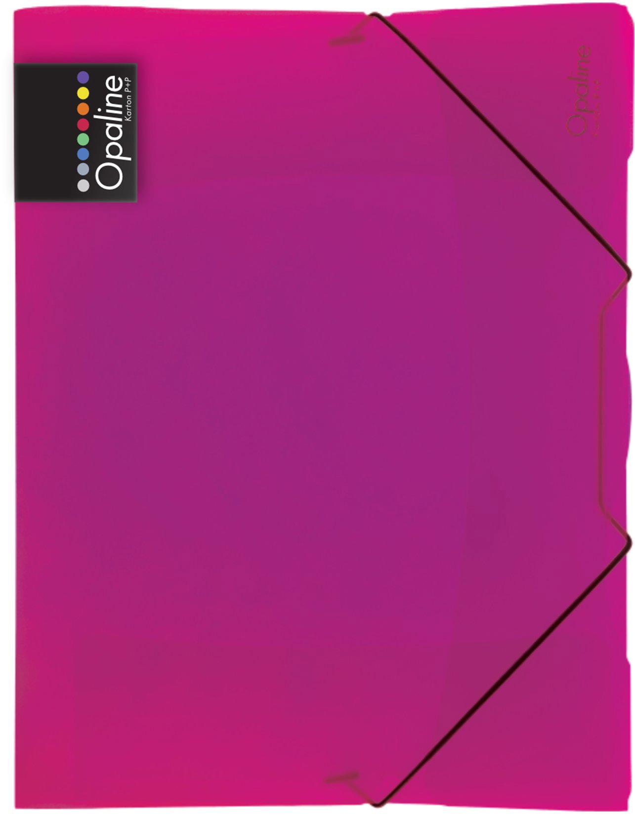 KARTON P+P Opaline sloha s gumou A4, magenta