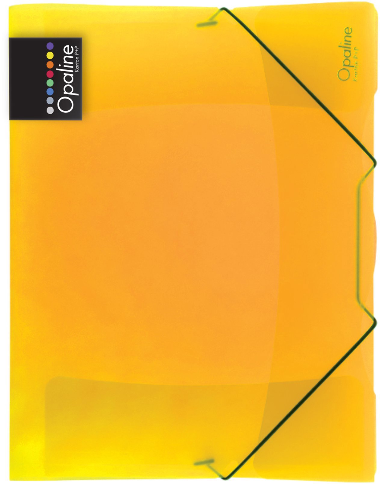 KARTON P+P Opaline sloha s gumou A4, žlutá