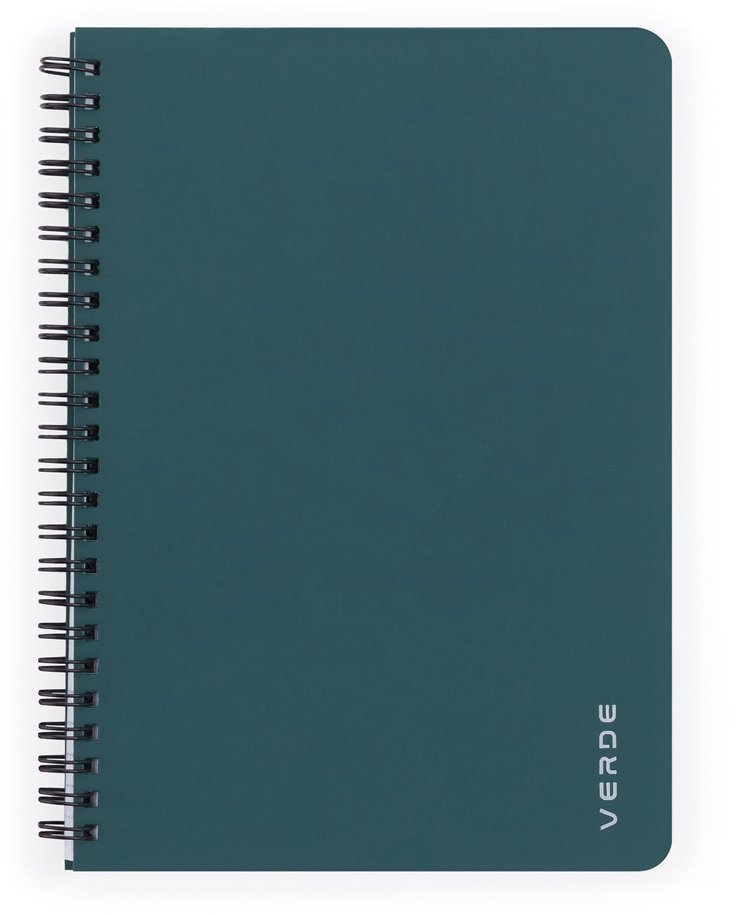 KARTON P+P Verde Twin wire A5 PP zelený