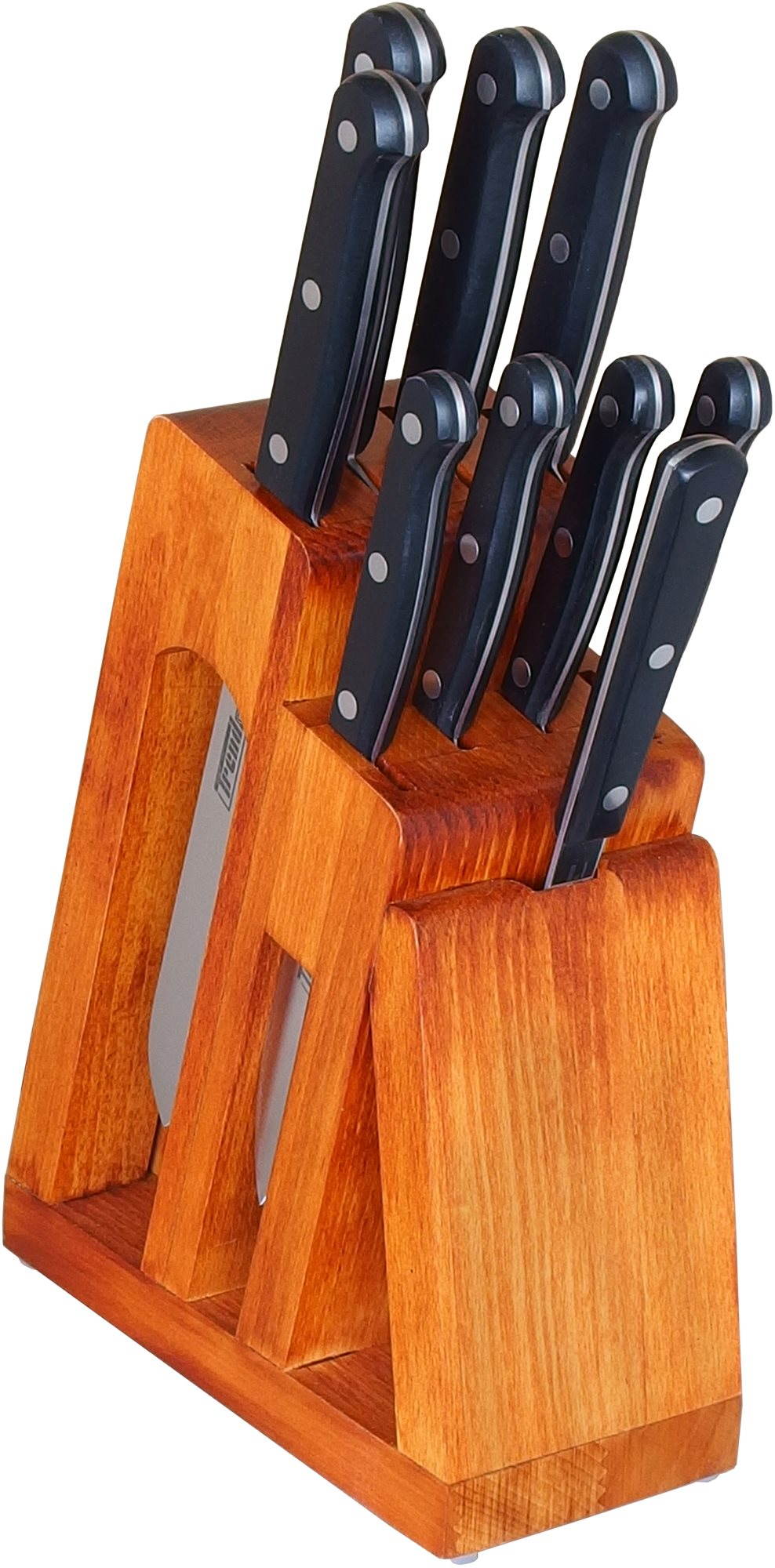 KDS Blok s 8 noži a vidlicí Trend, buk