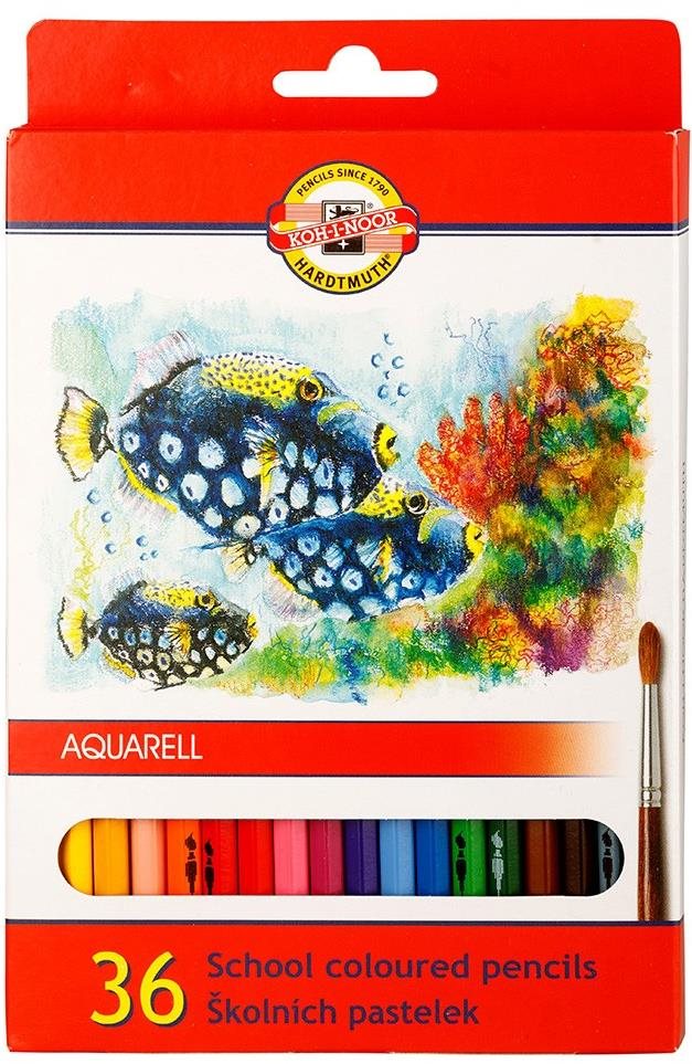 Koh-i-noor Pastelky akvarelové 3719, 36 ks