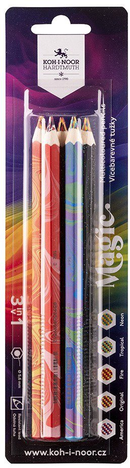 Koh-i-noor MAGIC 3406/5 - trojhranné pastelky OK 10 - 5 ks