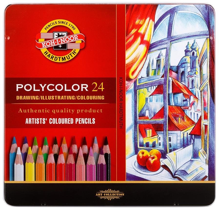 Koh-i-noor Pastelky umělecké 3824, 24 ks