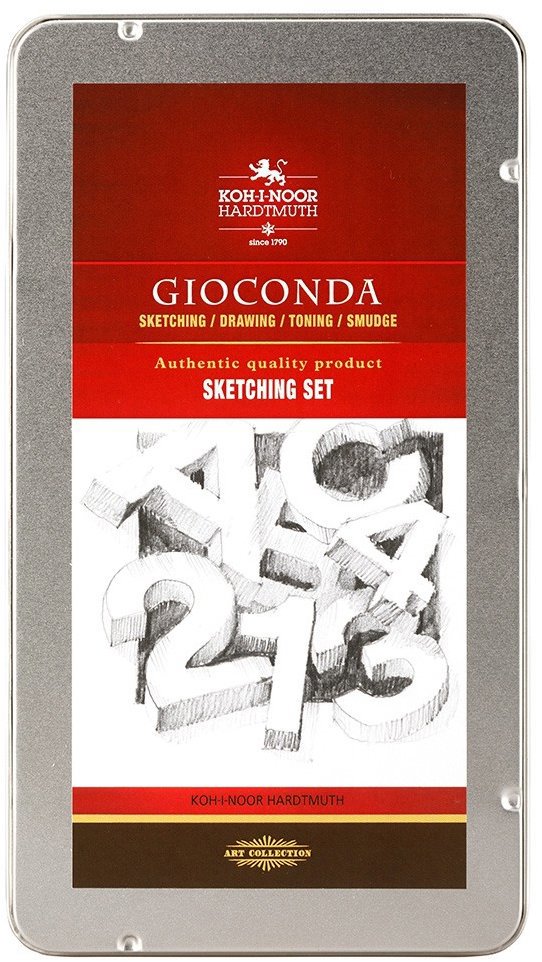 KOH-I-NOOR GIOCONDA 8892 skicovací sada v plechovém pouzdře 8 ks