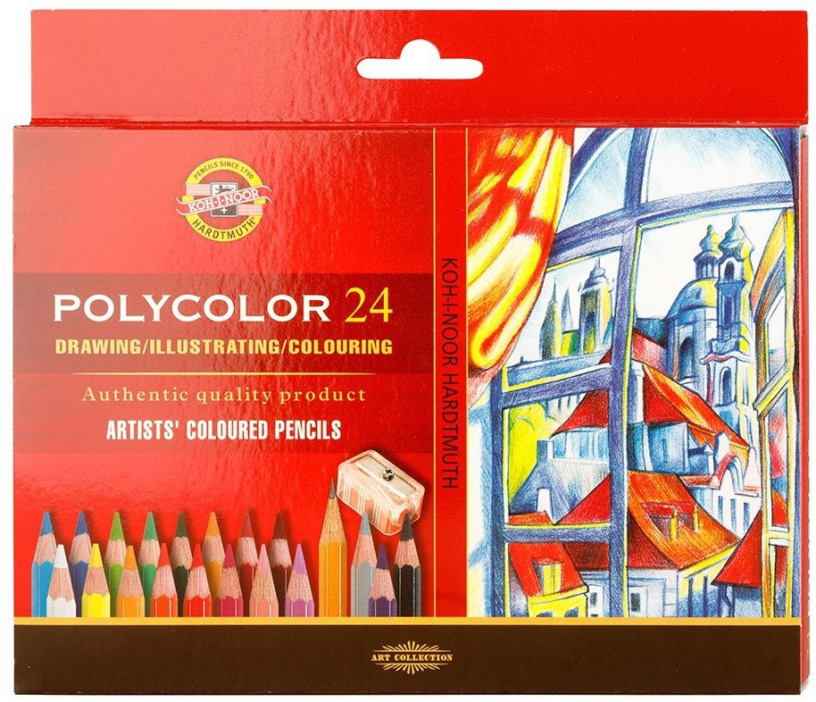 Koh-i-noor Polycolor 3834/24 Umělecké pastelky 24 ks