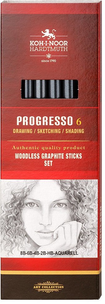 Koh-i-noor Progresso 8915/6 Souprava tužek v laku 6 ks