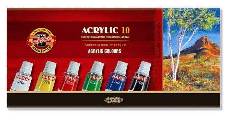 Koh-i-noor Akrylové barvy KOH 10 × 16 ml - 162703