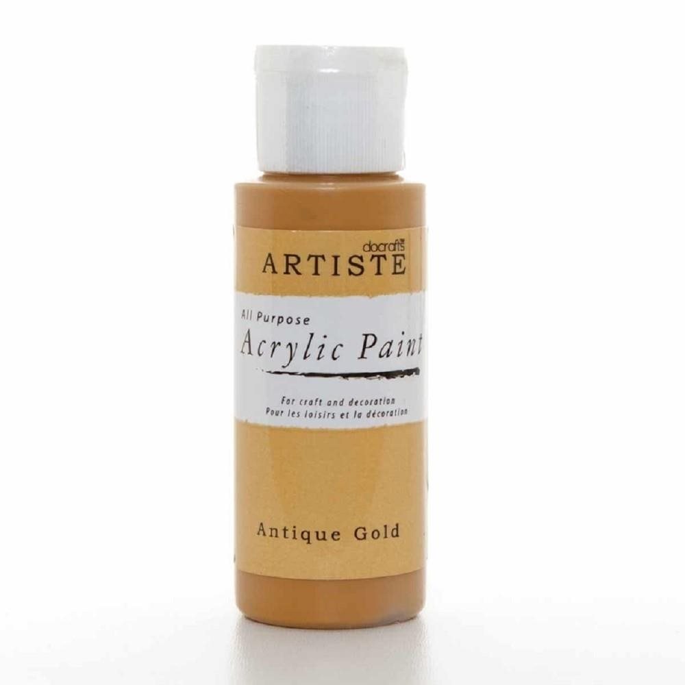 Docrafts Akrylová barva DOA 763250 59 ml - Antique Gold