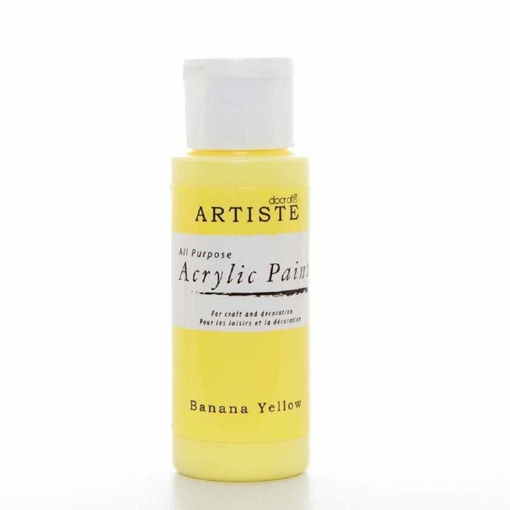 Docrafts Akrylová barva DOA 763204 59 ml - Banana Yellow