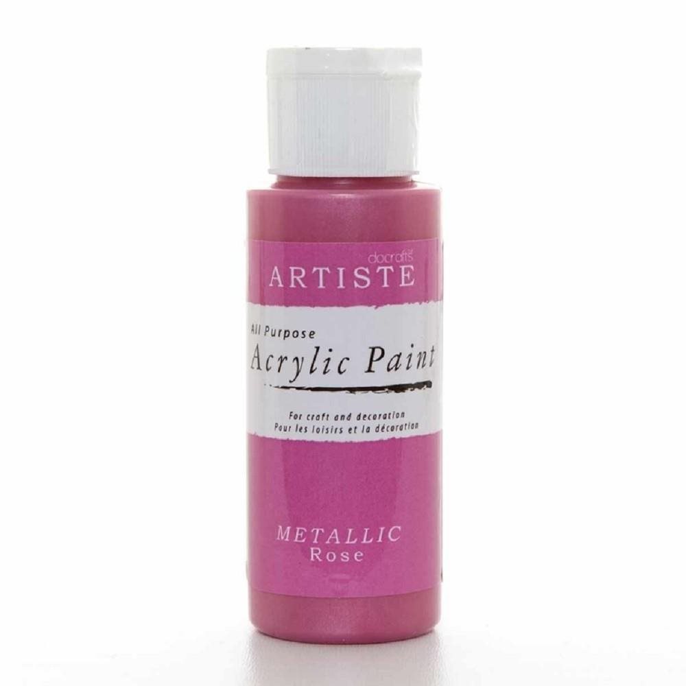 Docrafts Akrylová barva DOA 763107 59 ml - Metallic Rose