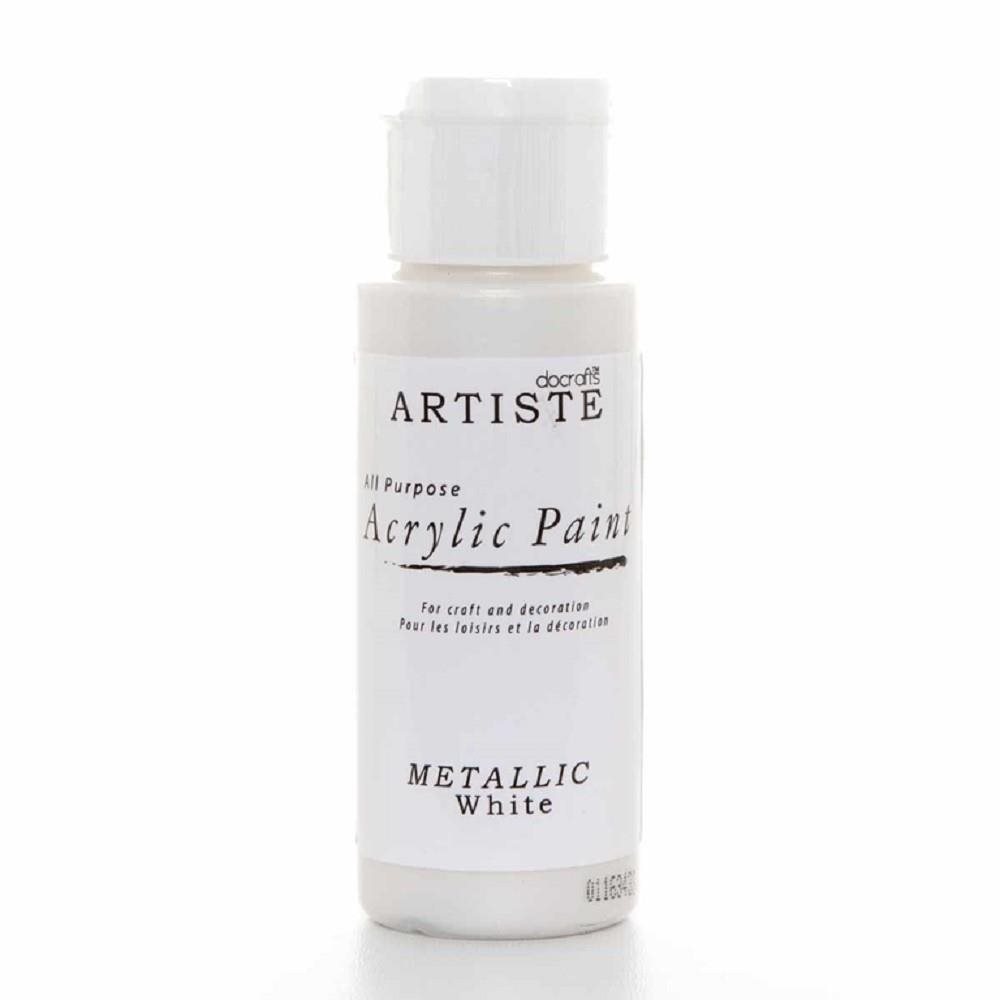 Docrafts Akrylová barva DOA 763106 59 ml - Metallic White