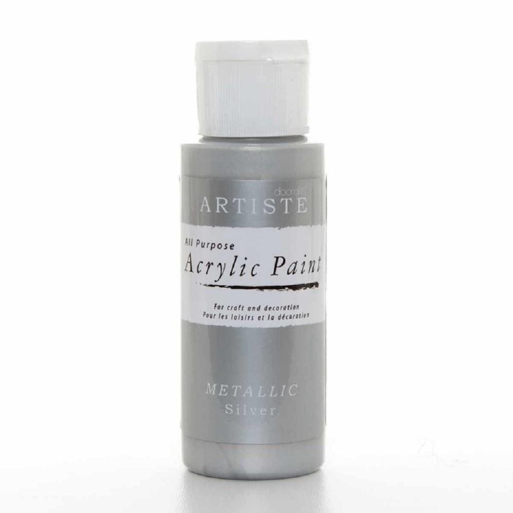 Docrafts Akrylová barva DOA 763101 59 ml - Metallic Silver