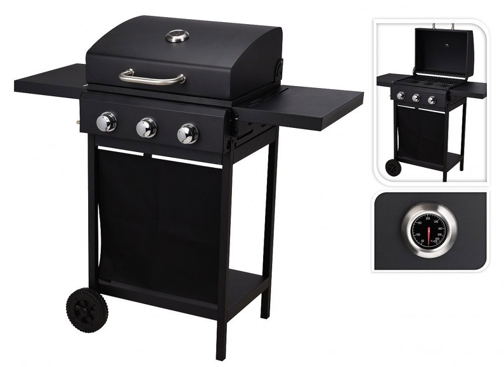 KOOPMAN Plynový gril Vaggan Pro, 3 hořáky